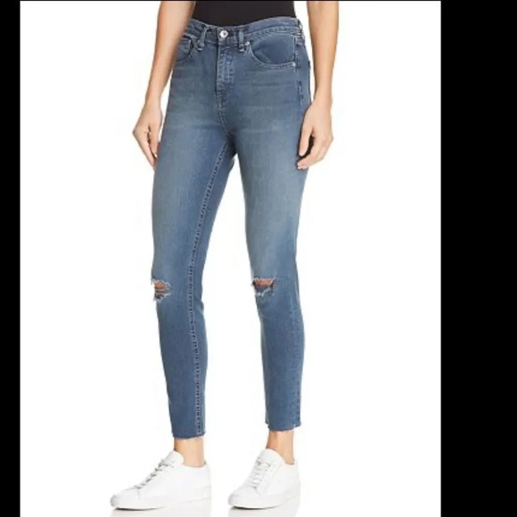 NWT Rag & Bone Alec High Rise Skinny Ankle Jeans - Picture 4 of 13